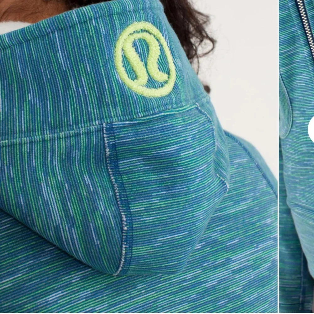 Lululemon Scuba Hoodie Wee Are From Space Printed Polar Cream Clarity Yellow Sz8